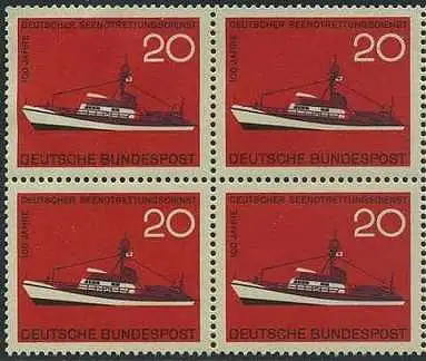 BUND 1965 Michel-Nummer 0478 postfrisch BLOCK