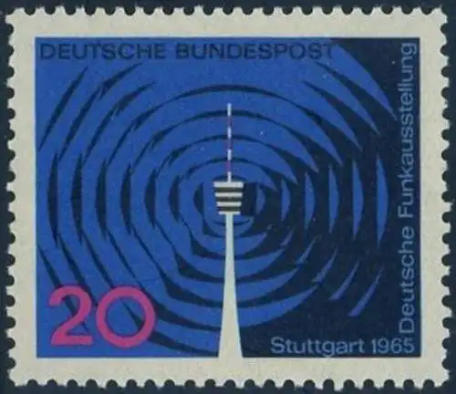BUND 1965 Michel-Nummer 0481 postfrisch EINZELMARKE