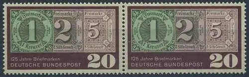 BUND 1965 Michel-Nummer 0482 postfrisch horiz.PAAR
