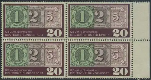 BUND 1965 Michel-Nummer 0482 postfrisch BLOCK RÄNDER rechts