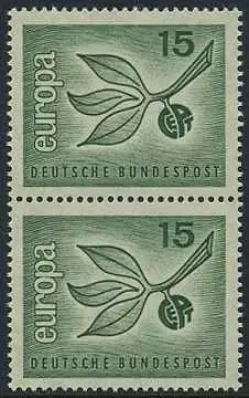 BUND 1965 Michel-Nummer 0483 postfrisch vert.PAAR