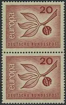 BUND 1965 Michel-Nummer 0484 postfrisch vert.PAAR