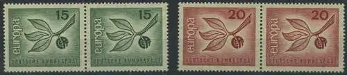 BUND 1965 Michel-Nummer 0483-0484 postfrisch SATZ(2) horiz.PAARE