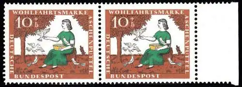 BUND 1965 Michel-Nummer 0485 postfrisch horiz.PAAR RAND rechts