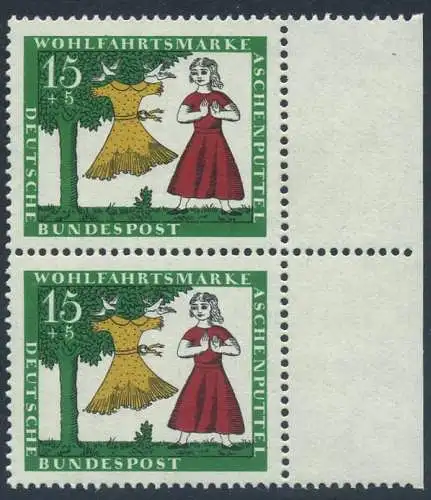 BUND 1965 Michel-Nummer 0486 postfrisch vert.PAAR RAND rechts