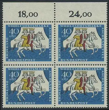 BUND 1965 Michel-Nummer 0488 postfrisch BLOCK RÄNDER oben