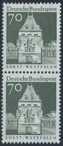 BUND 1966 Michel-Nummer 0497 postfrisch vert.PAAR