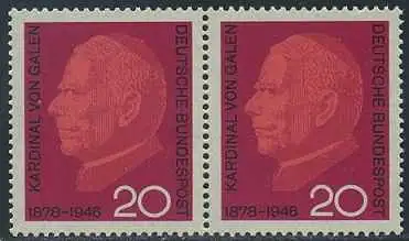 BUND 1966 Michel-Nummer 0505 postfrisch horiz.PAAR