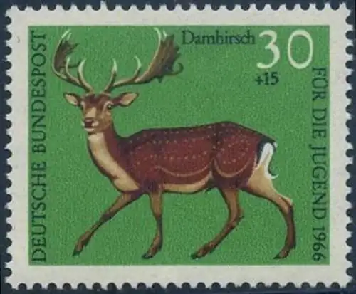 BUND 1966 Michel-Nummer 0513 postfrisch EINZELMARKE