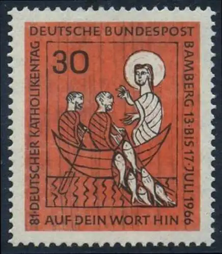 BUND 1966 Michel-Nummer 0515 postfrisch EINZELMARKE