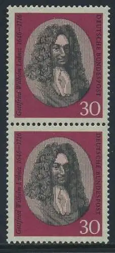 BUND 1966 Michel-Nummer 0518 postfrisch vert.PAAR