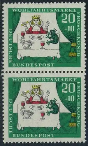 BUND 1966 Michel-Nummer 0524 postfrisch vert.PAAR