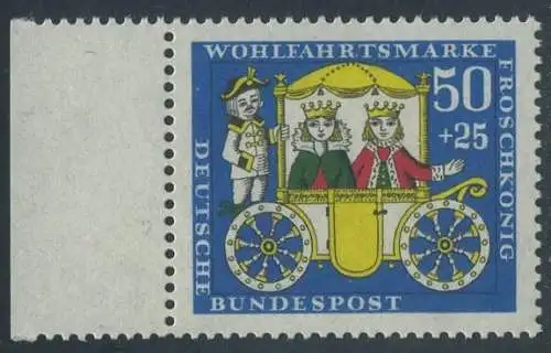 BUND 1966 Michel-Nummer 0526 postfrisch EINZELMARKE RAND links