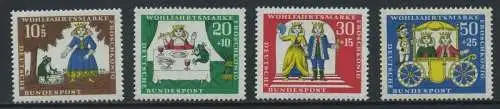 BUND 1966 Michel-Nummer 0523-0526 postfrisch SATZ(4) EINZELMARKEN