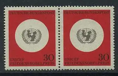 BUND 1966 Michel-Nummer 0527 postfrisch horiz.PAAR