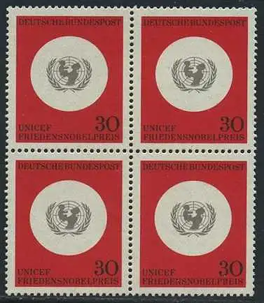 BUND 1966 Michel-Nummer 0527 postfrisch BLOCK