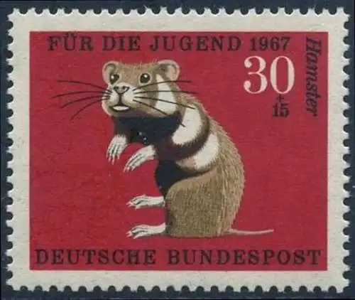BUND 1967 Michel-Nummer 0531 postfrisch EINZELMARKE