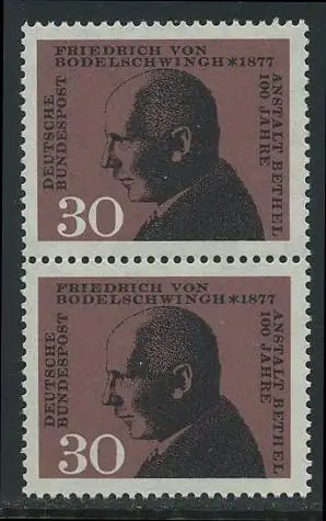 BUND 1967 Michel-Nummer 0537 postfrisch vert.PAAR