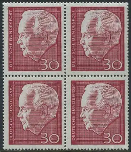 BUND 1967 Michel-Nummer 0542 postfrisch BLOCK