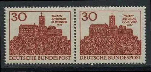BUND 1967 Michel-Nummer 0544 postfrisch horiz.PAAR