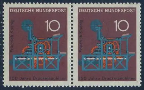 BUND 1968 Michel-Nummer 0546 postfrisch horiz.PAAR