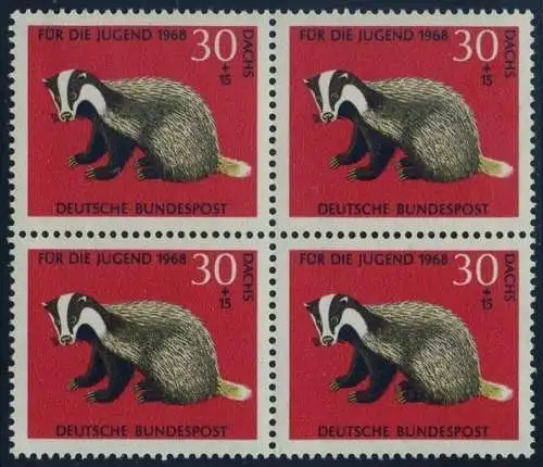 BUND 1968 Michel-Nummer 0551 postfrisch BLOCK