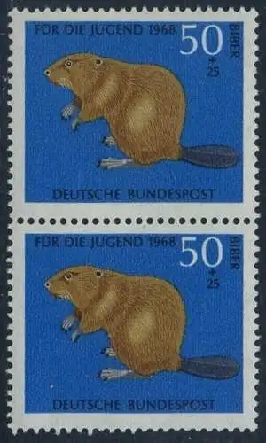 BUND 1968 Michel-Nummer 0552 postfrisch vert.PAAR