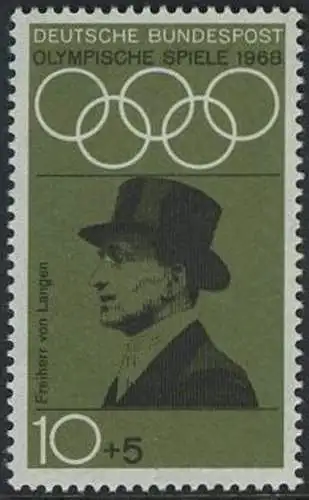 BUND 1968 Michel-Nummer 0561 postfrisch EINZELMARKE