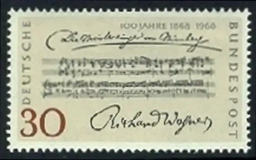 BUND 1968 Michel-Nummer 0566 postfrisch EINZELMARKE