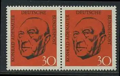 BUND 1968 Michel-Nummer 0567 postfrisch horiz.PAAR