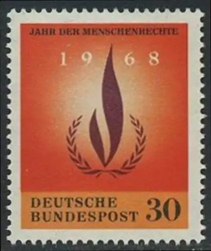BUND 1968 Michel-Nummer 0575 postfrisch EINZELMARKE