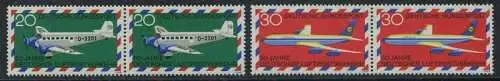 BUND 1969 Michel-Nummer 0576-0577 postfrisch SATZ(2) horiz.PAARE