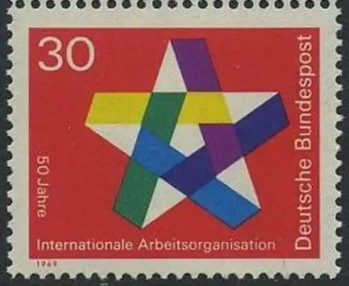 BUND 1969 Michel-Nummer 0582 postfrisch EINZELMARKE