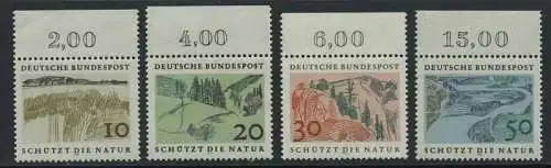 BUND 1969 Michel-Nummer 0591-0594 postfrisch SATZ(4) EINZELMARKEN RÄNDER oben (a)