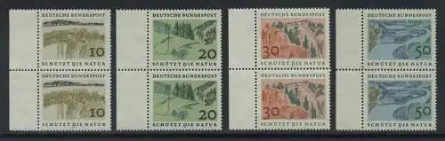 BUND 1969 Michel-Nummer 0591-0594 postfrisch SATZ(4) vert.PAARE RÄNDER links