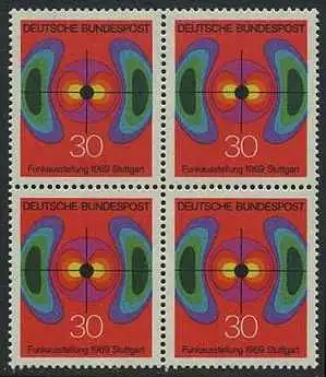 BUND 1969 Michel-Nummer 0599 postfrisch BLOCK