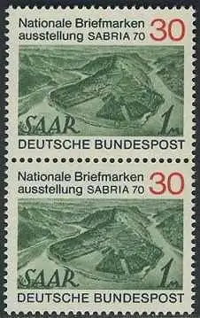 BUND 1970 Michel-Nummer 0619 postfrisch vert.PAAR