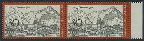 BUND 1970 Michel-Nummer 0622 postfrisch horiz.PAAR RAND rechts