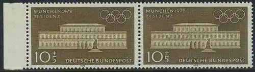BUND 1970 Michel-Nummer 0624 postfrisch horiz.PAAR RAND links