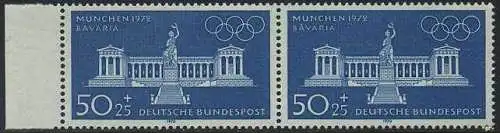 BUND 1970 Michel-Nummer 0627 postfrisch horiz.PAAR RAND links