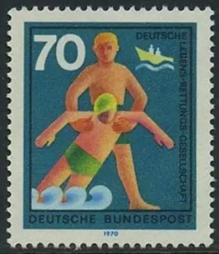 BUND 1970 Michel-Nummer 0634 postfrisch EINZELMARKE