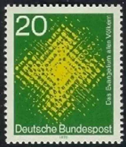 BUND 1970 Michel-Nummer 0647 postfrisch EINZELMARKE