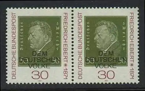 BUND 1971 Michel-Nummer 0659 postfrisch horiz.PAAR