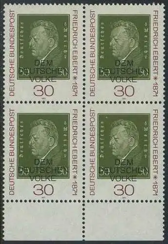 BUND 1971 Michel-Nummer 0659 postfrisch BLOCK RÄNDER unten