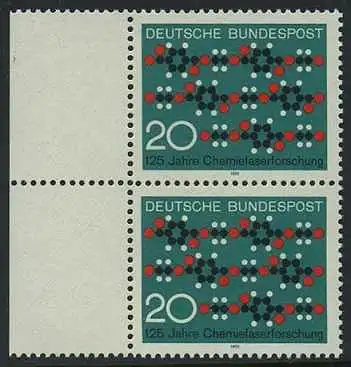 BUND 1971 Michel-Nummer 0664 postfrisch vert.PAAR RAND links