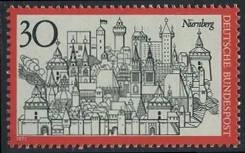 BUND 1971 Michel-Nummer 0678 postfrisch EINZELMARKE