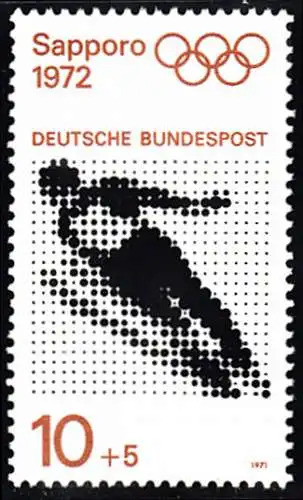 BUND 1971 Michel-Nummer 0680 postfrisch EINZELMARKE