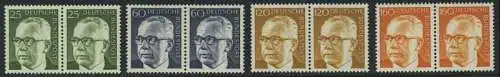 BUND 1971 Michel-Nummer 0689-0692 postfrisch SATZ(4) horiz.PAARE