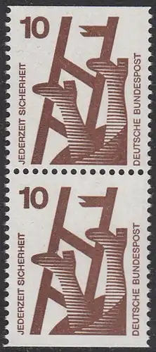 BUND 1971 Michel-Nummer 0695CD postfrisch vert.PAAR (2v)