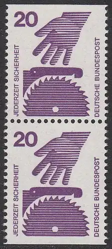 BUND 1971 Michel-Nummer 0696CD postfrisch vert.PAAR (2v)